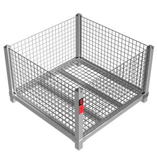 Shipping Rack With Cage Insert