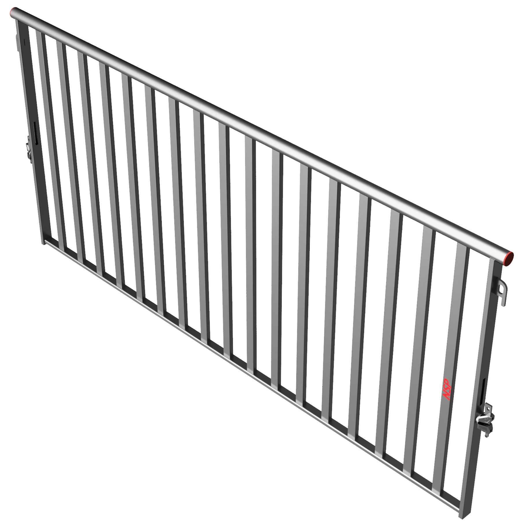 2.57m public stair guardrail installed on scaffold public stairs for public access