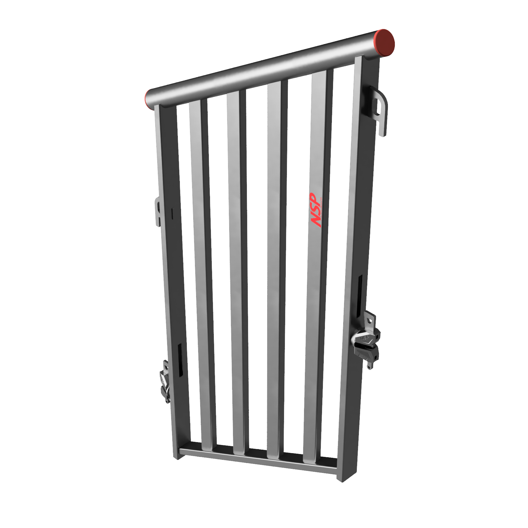 0.73m stringer guardrail installed above scaffold public stairs for pedestrian access