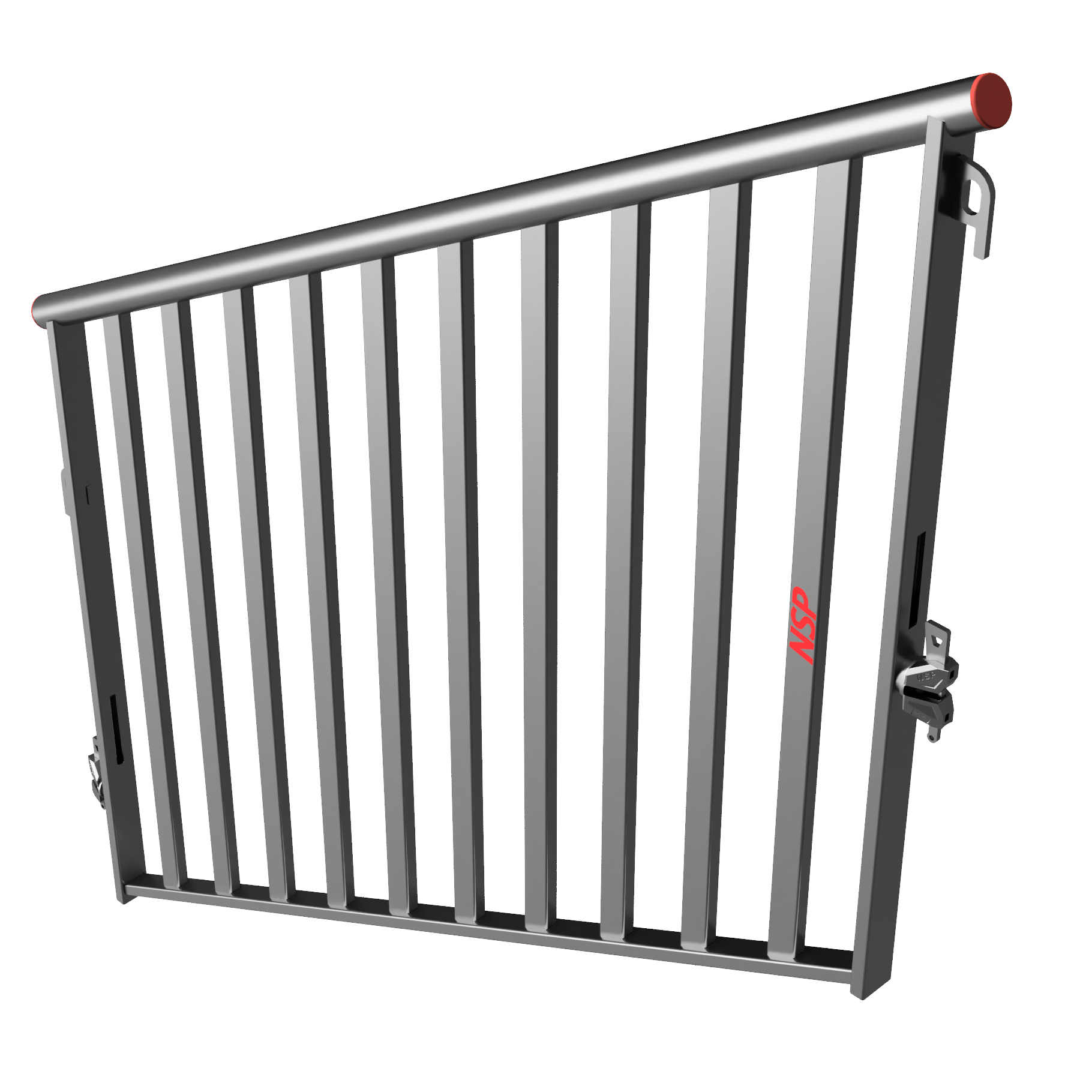 1.57m stringer guardrail on scaffold public stairs providing fall protection