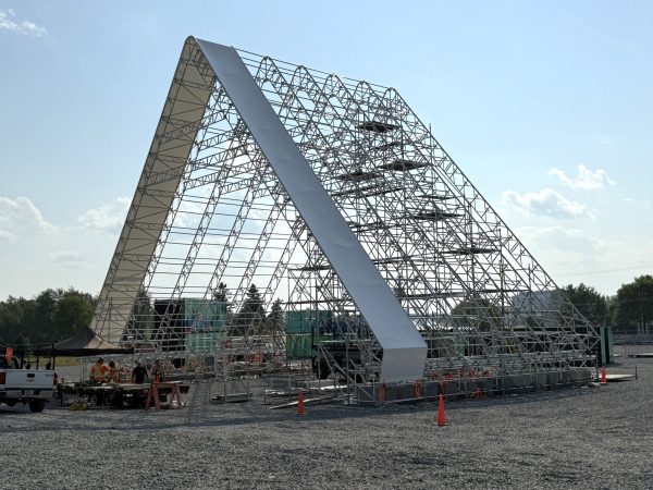 Reliable Scaffolding scaffold systems installed in an Edmonton area for construction access